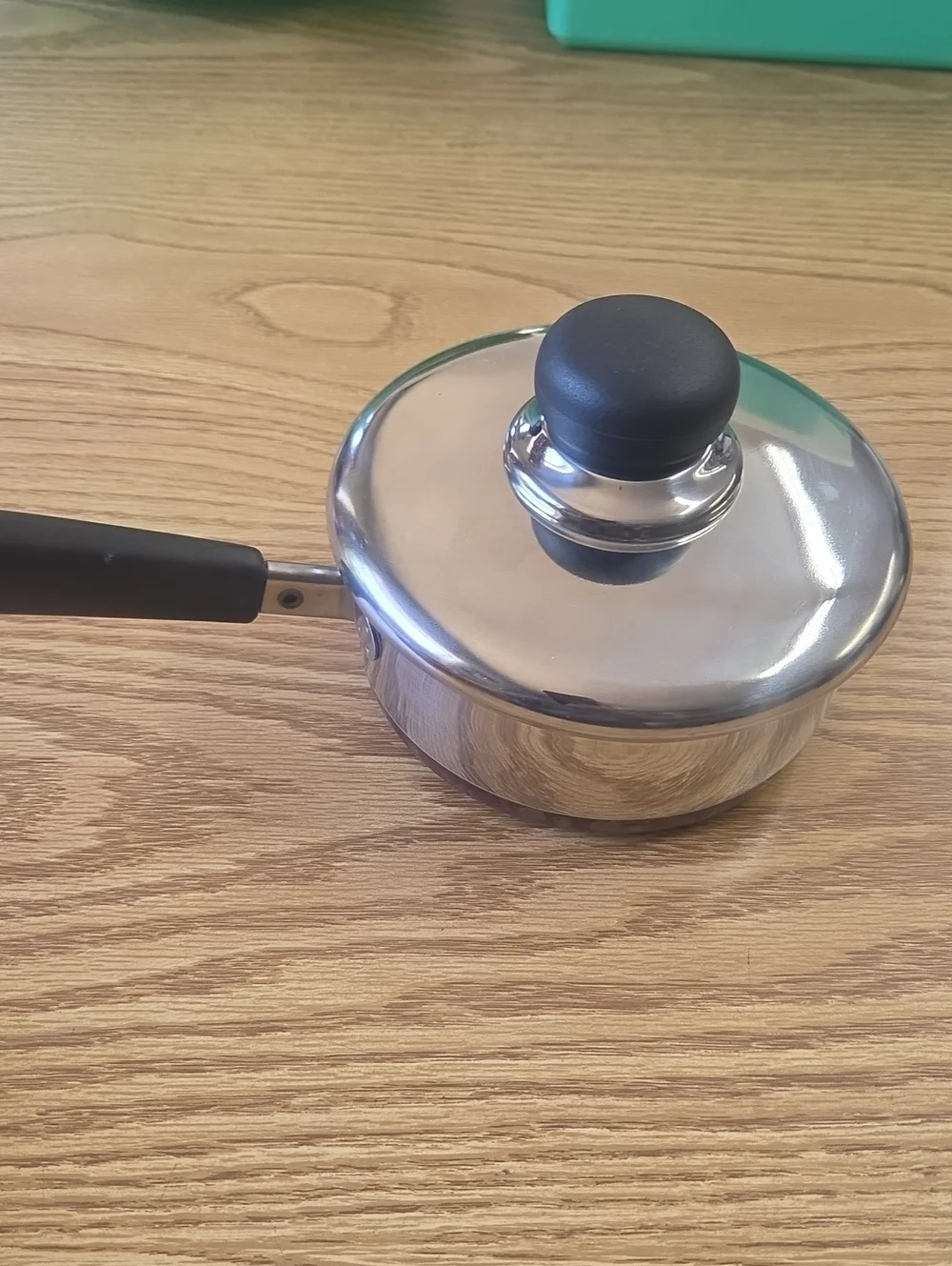 Vintage Revere Ware 1801 Copper Bottom Lidded  3/4 Qt Sauce Pan